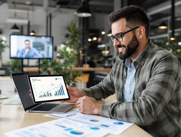 Startup Funding.Startup founder preparing financial documents with an accounting advisor for investor funding in a modern workspace.