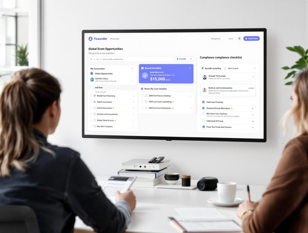 Startup advisor helping founder explore global government grants and incentive programs